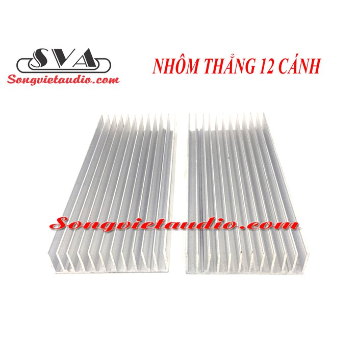 Nhôm tản nhiệt 12 cánh dài 25 cm - 1 miếng