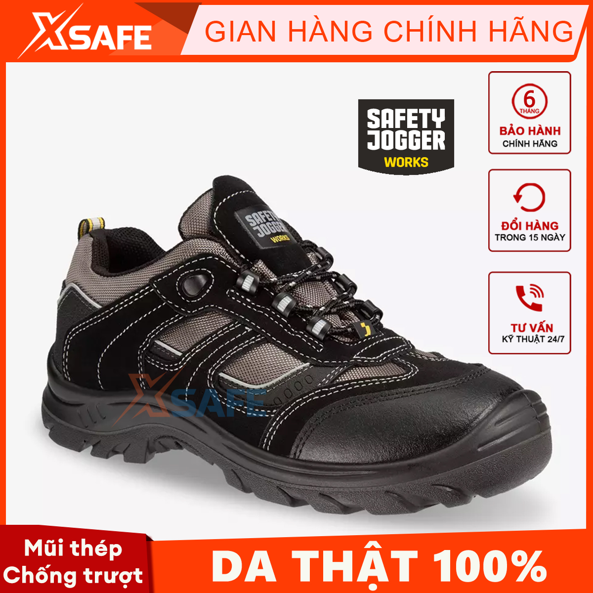 Joggers safety shoes S3 Mk cow suede durable anti-slip breathable waterproof shoes, super light non-metallic construction