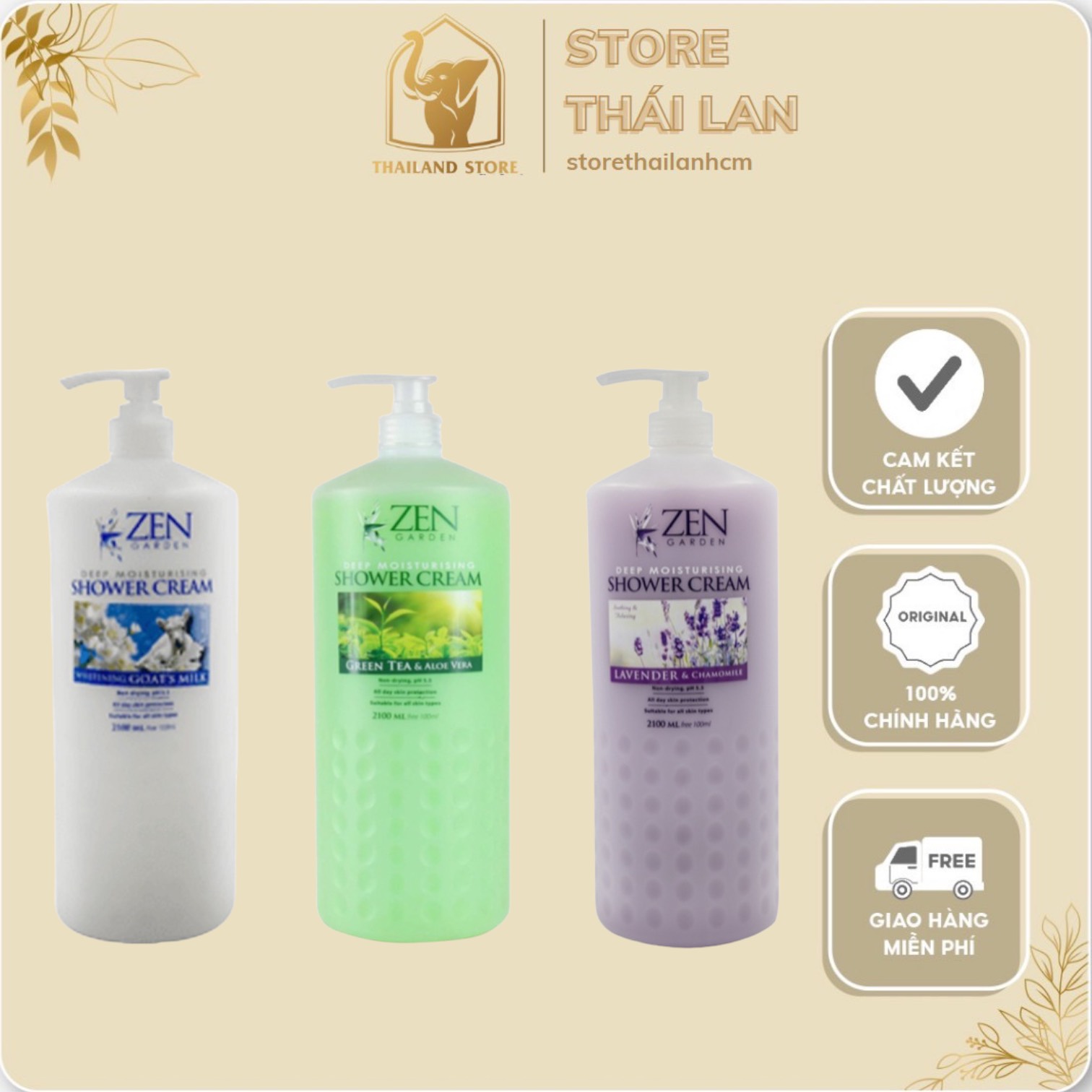 [HCM] Sữa tắm Zen siêu to khổng lồ 2100ml | Nhập khẩu từ Malaysia |