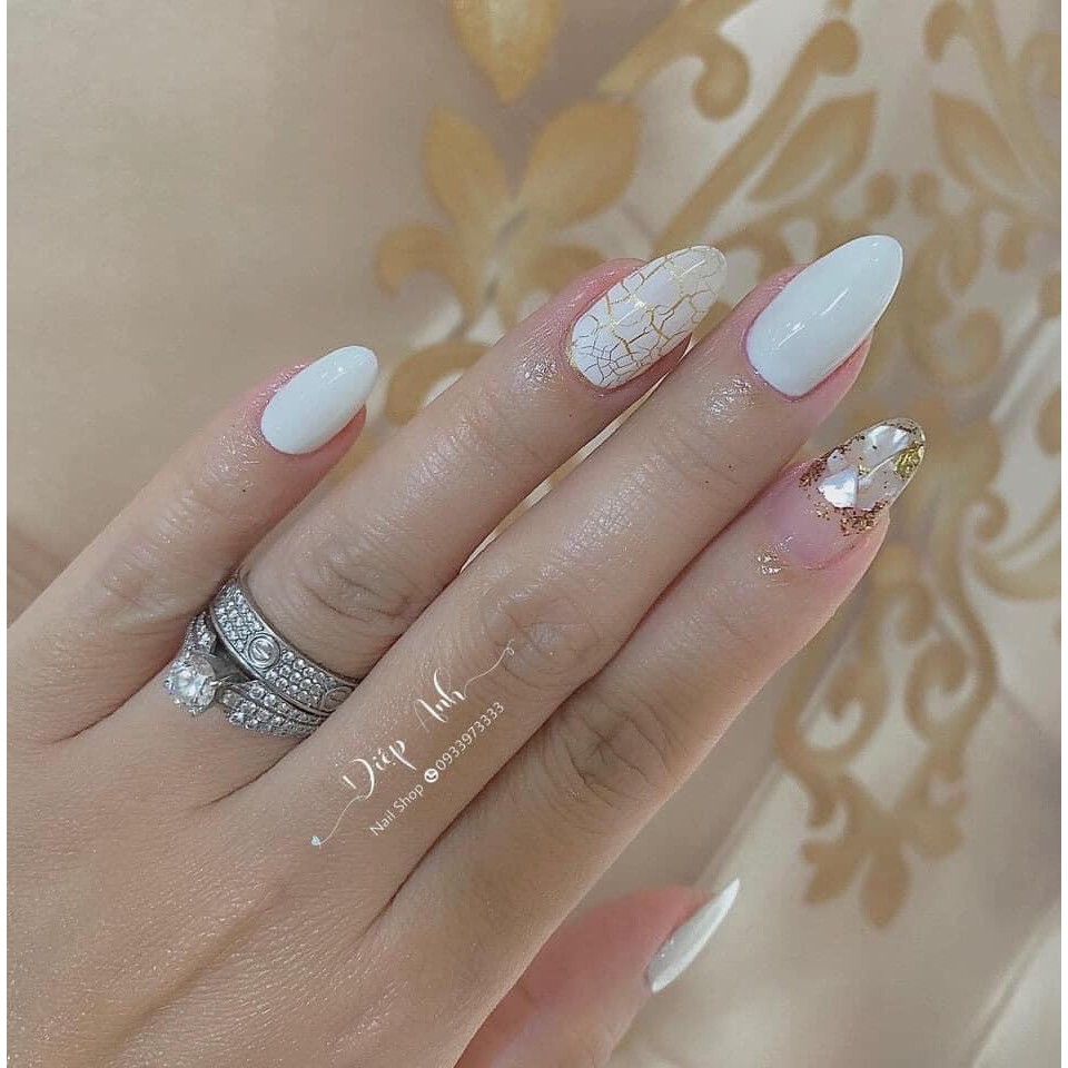 Sơn Gel Nứt Lẻ Màu Đen Trắng Chai 15ml