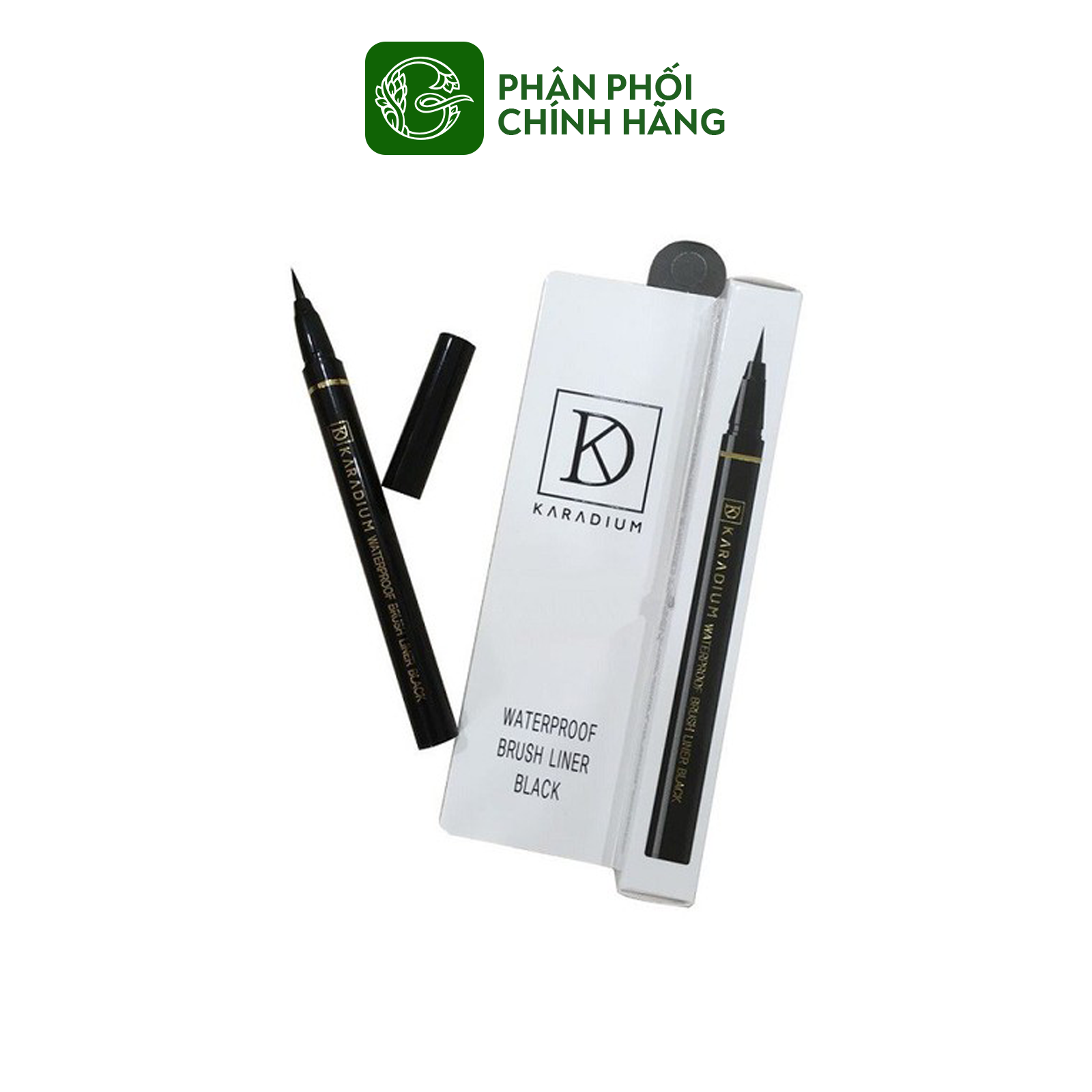 Kẻ mắt nước Karadium Waterproof Brush Liner Black 0.55gr