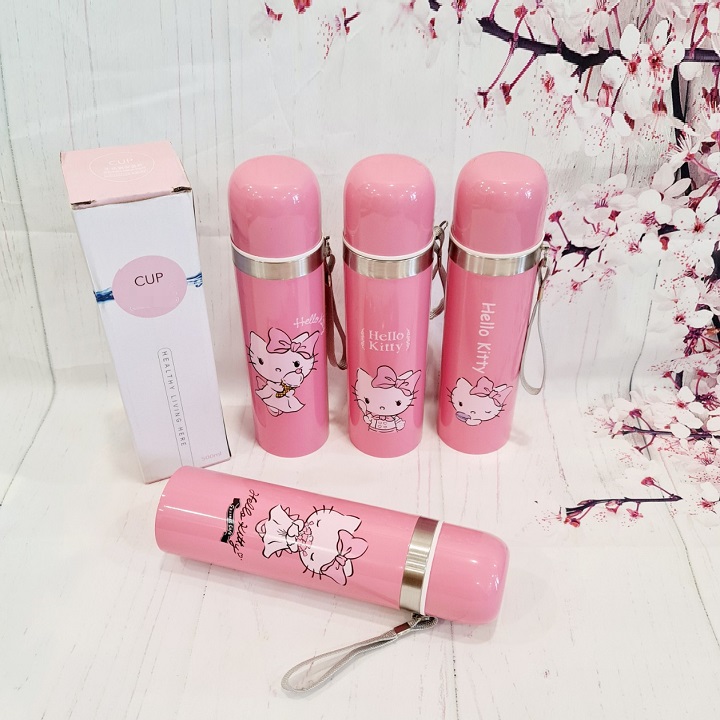 Bình giữ nhiệt kitty hồng - bình giữ nhiệt kitty