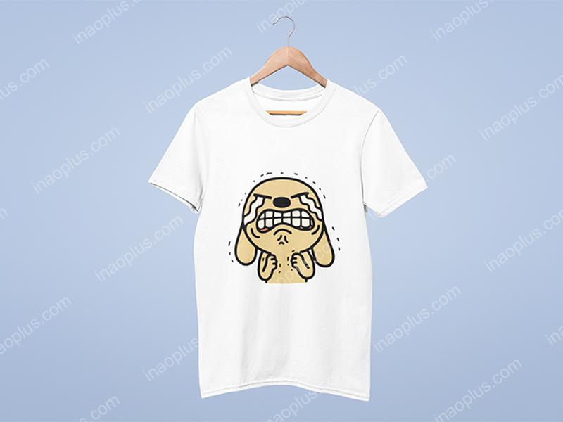 In áo thun nam-In áo phông mua hè-shop áo thun-in hình chó nâu dễ thương