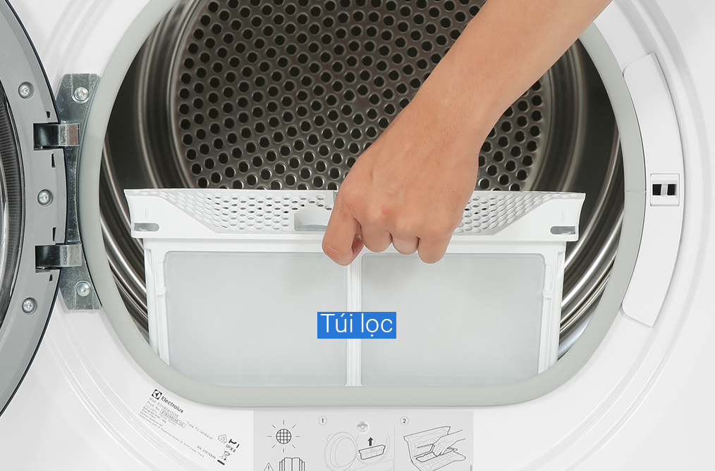 [HN] Máy sấy bơm nhiệt Electrolux 9 kg EDH903R9WB