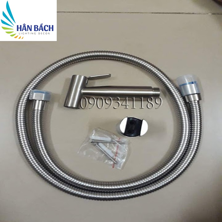[HCM]Bộ Vòi Xịt Vệ Sinh và Dây INOX 304 HC3041 và cài xịt Vòi xịt vệ sinh (toilet) Inox 304 (đủ bộ)Vòi Xịt Vệ Sinh Inox 304 Vòi Xịt Bồn Cầu Vòi Rửa Vệ Sinh Vòi Toilet Vòi Rửa Bồn Cầu INOX