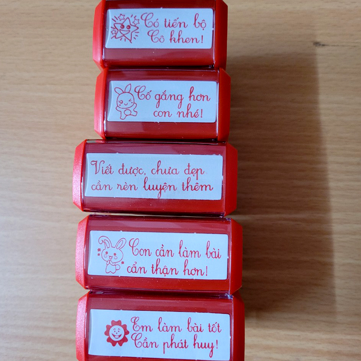 Khắc dấu cô khen em, con dấu tiểu học, mầm non (1-24)