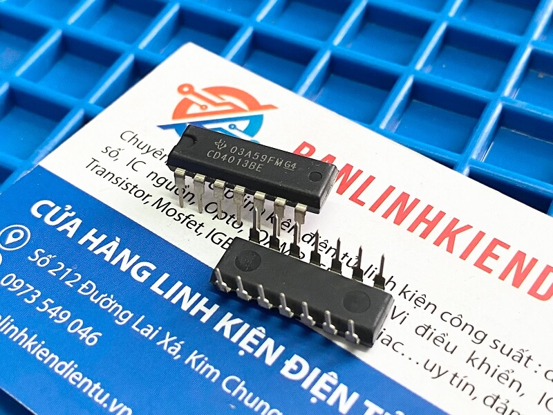 Combo 7 chiếc cd4013be, cd4013bp, cd4013 ic số dip-14 hàng nhập khẩu