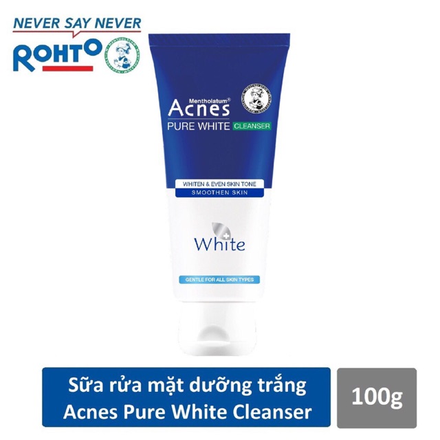 [HCM]Sữa rửa mặt dưỡng trắng Acnes Pure White Cleanser 100ml