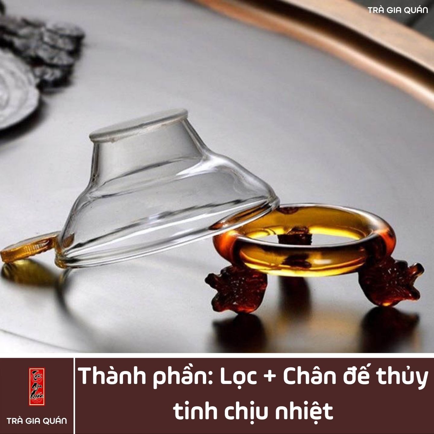 Tống Trà Thủy Tinh Chịu Nhiệt Cao Cấp TT19