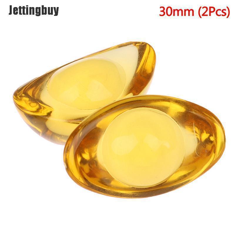 Jettingbuy 2Pcs Feng Shui Chinese Ancient Gold Ingot Mascot Citrine Ingot Money Wealth
