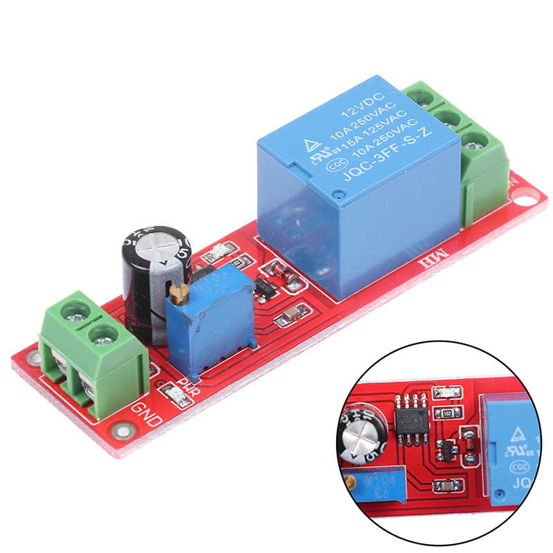 Hitn ne555 rơ le trễ dc 12v công tắc hẹn giờ mô-đun điều chỉnh được