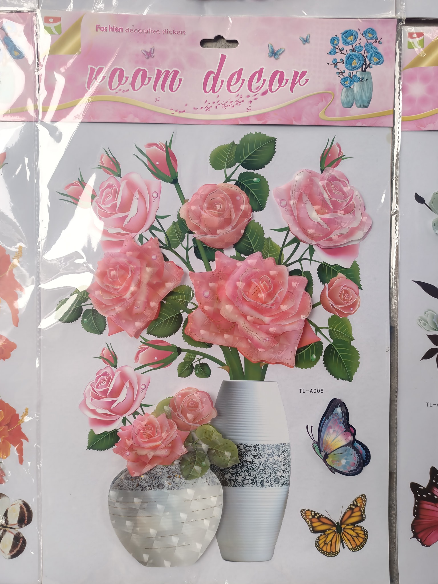 Tranh dán tường 3D hình hoa