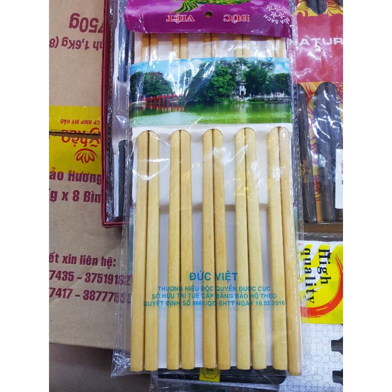 Đũa gỗ vỉ 10 đôi