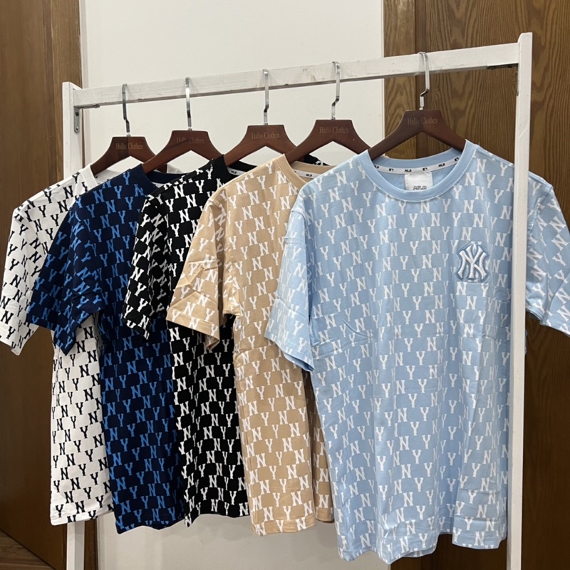 | Ảnh Thật | Áo Thun Mono Yankees Logo Thêu