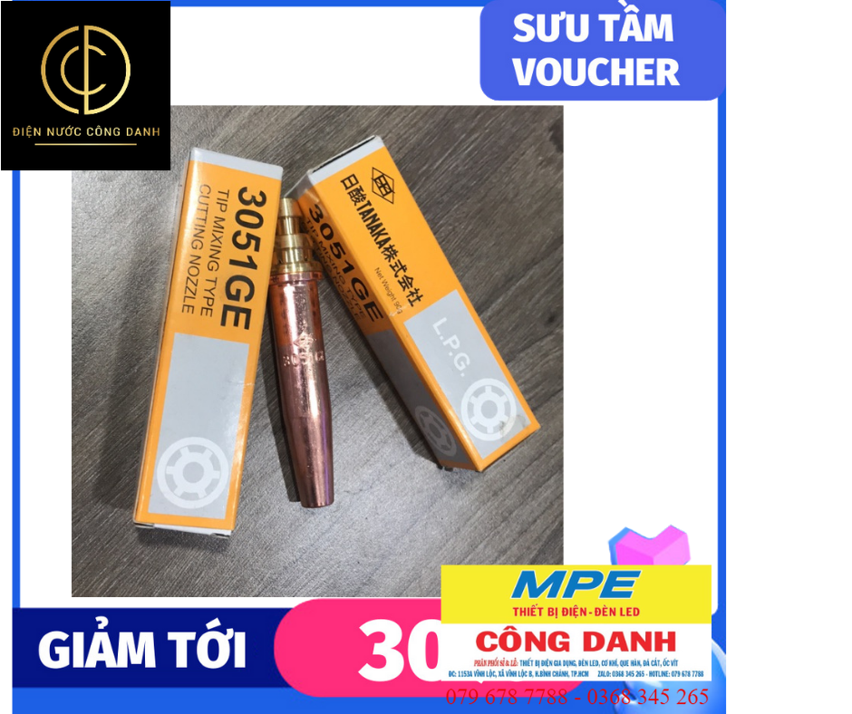 [Lấy mã giảm thêm 30%]Béc cắt gió đá TANAKA 3051GE