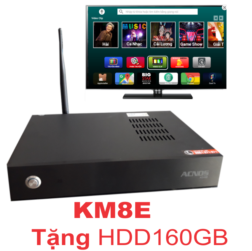 [HCM]Đầu karaoke Acnos KM8 UltraHD 4K (TẶNG HDD 160GB)