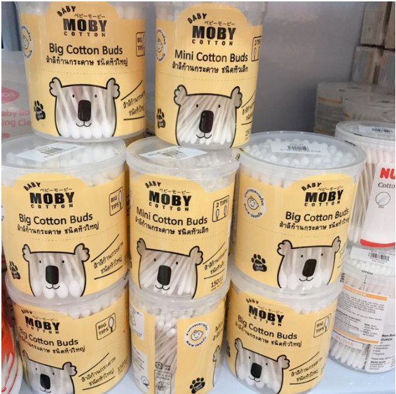 Bông tăm Moby đầu nhỏ Babymall.vn