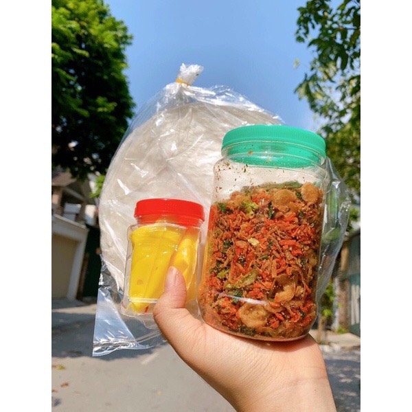 Bánh tráng phơi sương tép hành phi bơ 70k/ 1 set