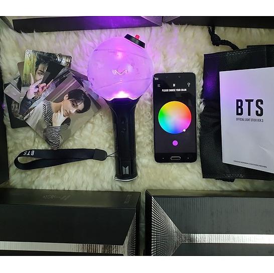 Bomb BTS Lightstick BTS ver 3 OFFICIAL (Tặng 01 hộp postcard BTS mới nhất)