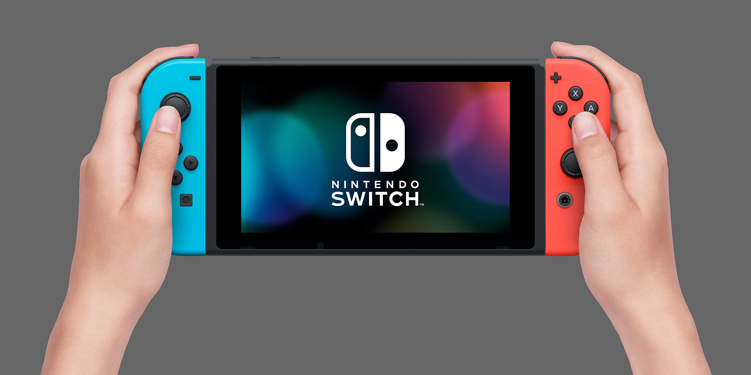 [US] Máy game Nintendo Switch Neon Blue Red Joy Con - Version 2