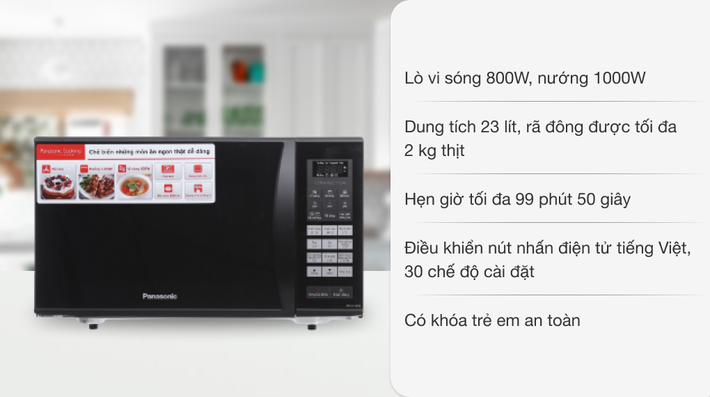 Lò vi sóng Panasonic NN-CT36HBYUE 23 lít