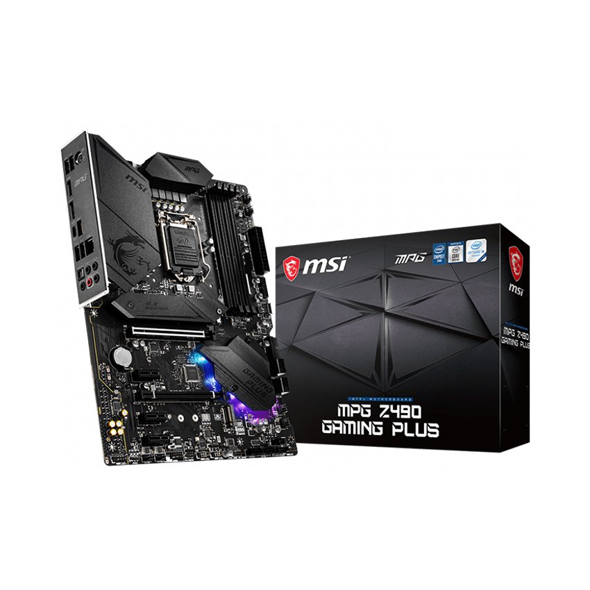 [Trả góp 0%]Mainboard MSI MPG Z490 GAMING PLUS (Intel Z490 Socket 1200 ATX 4 khe RAM DDR4)