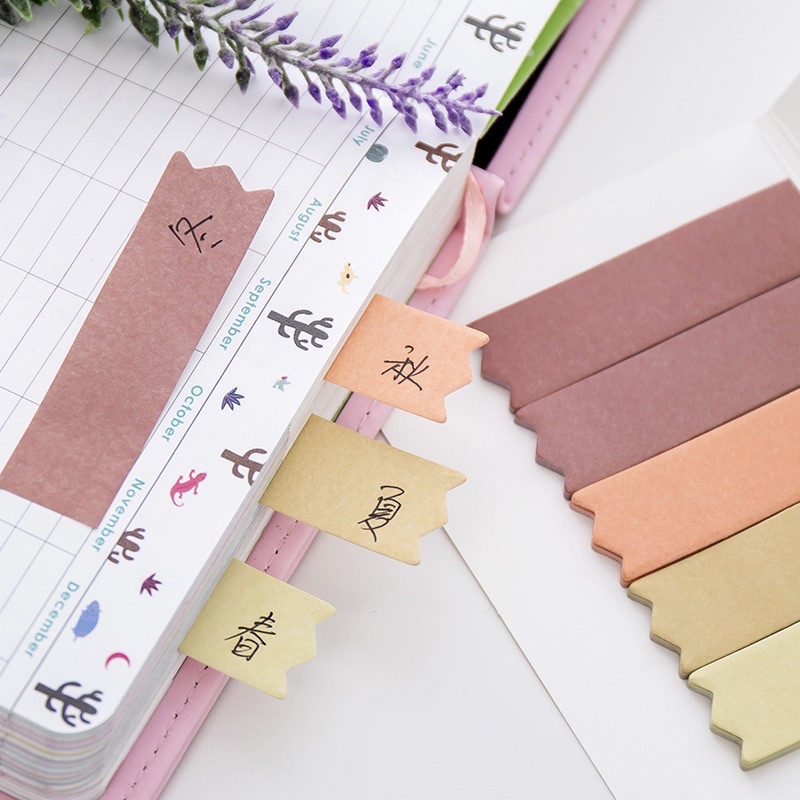 Giấy Ghi Chú Note Màu Trơn Đơn Giản