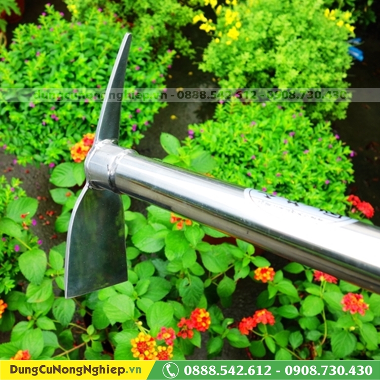 Cuốc đào đất Inox 2 chức năng