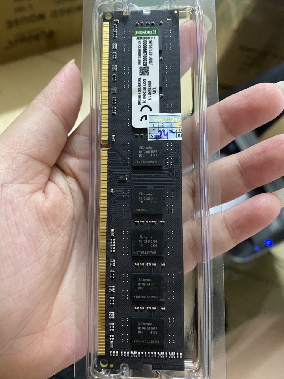 Ram Kingston DDR3 8GB Bus 1600MHz