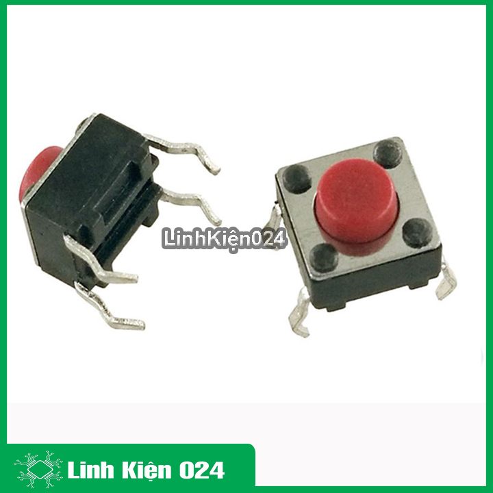 Combo 10 nút nhấn 4 chân 6x6x5mm