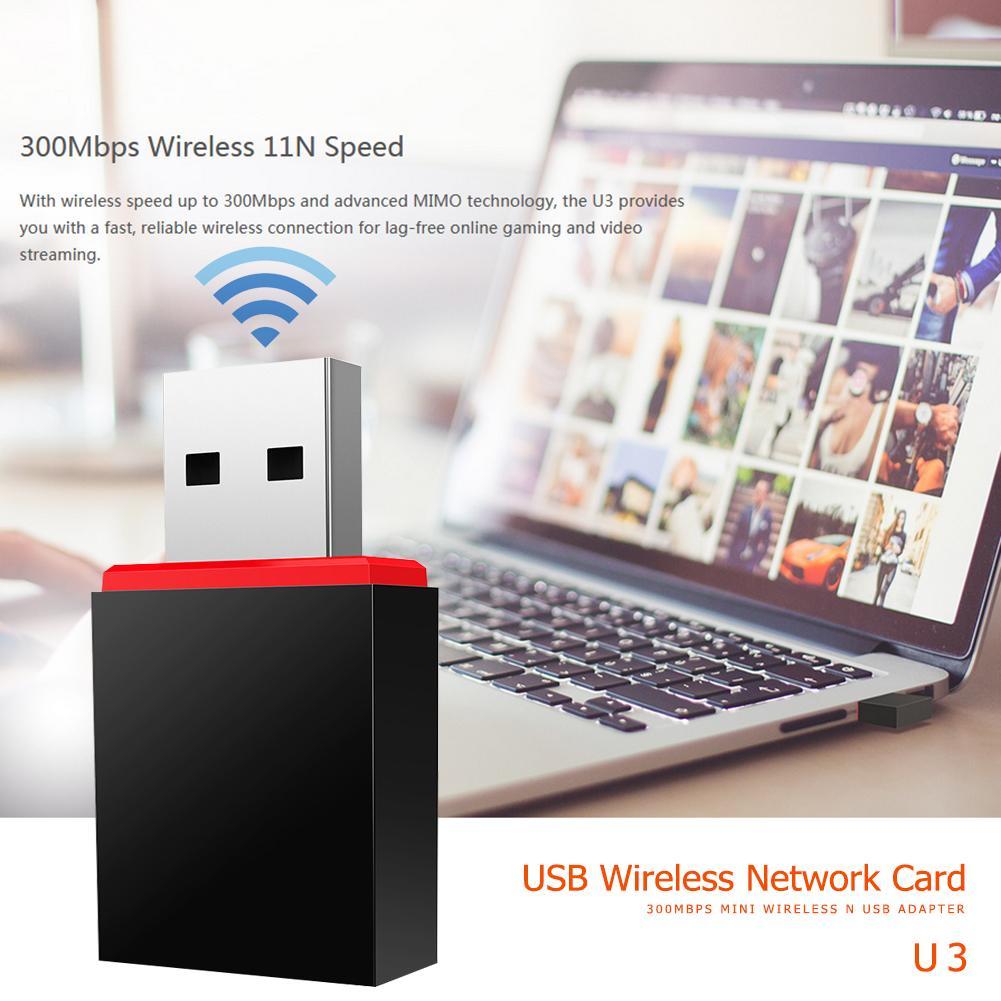 [HCM]USB thu Wifi Tenda U3 Mini Không anten 300Mbps. Vi Tính Quốc Duy