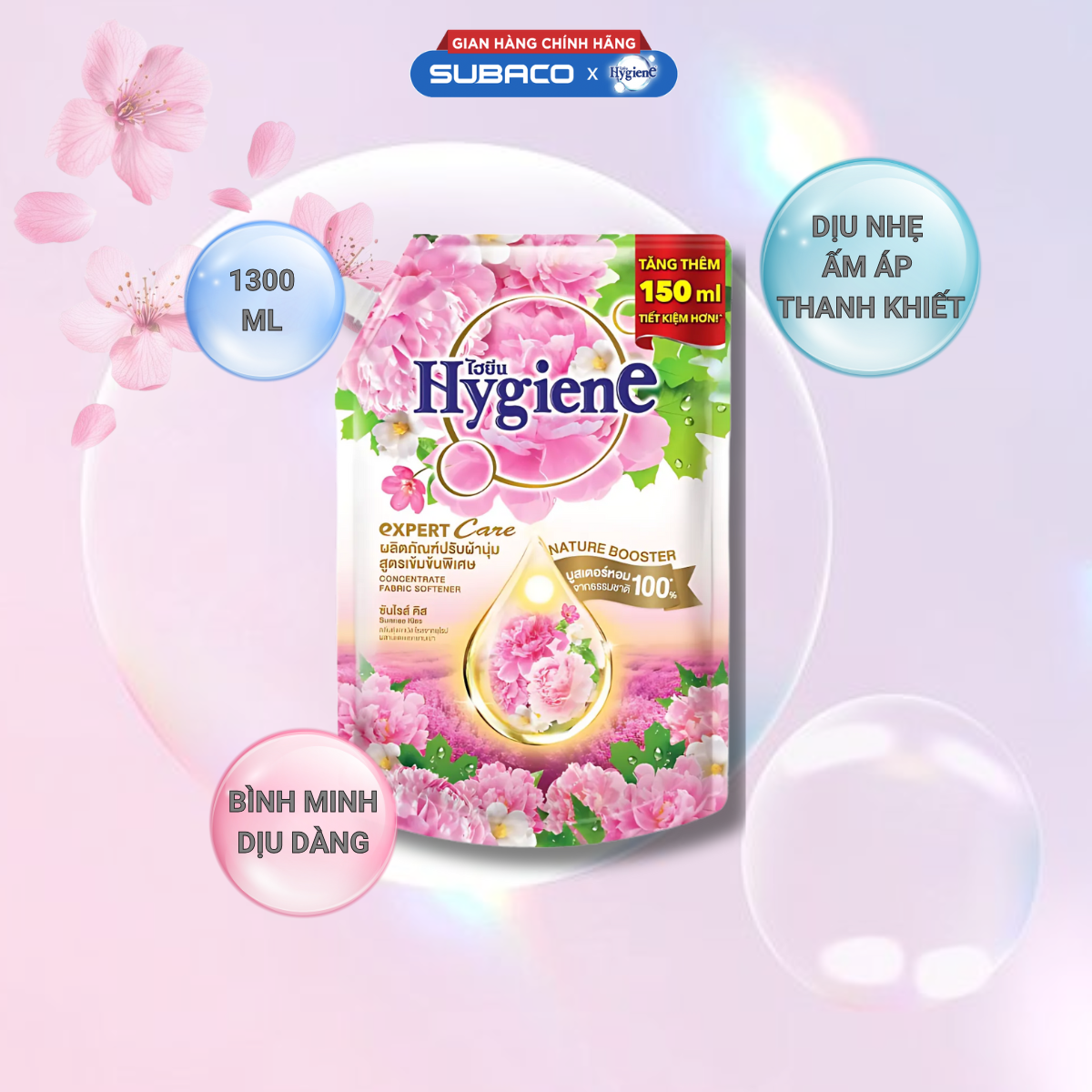 Nước Xả Vải Hygiene Expert Care 1300ml – Đậm Đặc, Thơm Lâu – Nhãn Hiệu Thái Lan