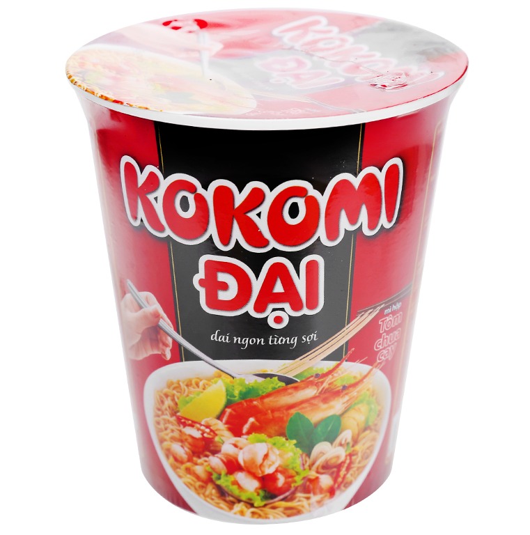 Thùng 24 ly Mì Kokomi đại tôm chua cay 65g