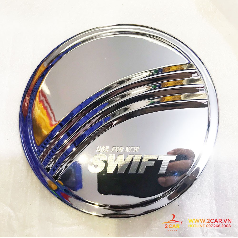 Ốp nắp bình xăng xe suzuki swift 2019 mạ crom cao cấp