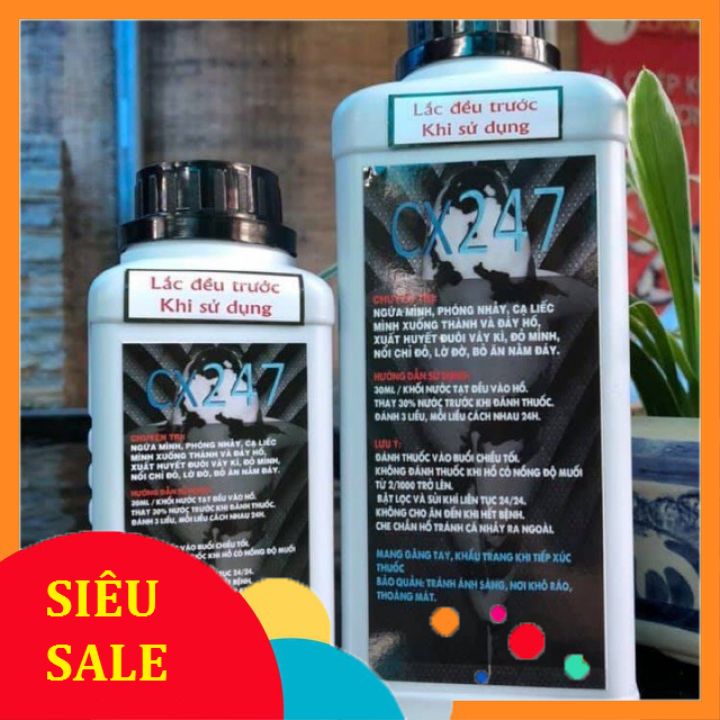 CX247 Ký Sinh Trùng Đơn Bào cho cá Koi chai 0.5lít