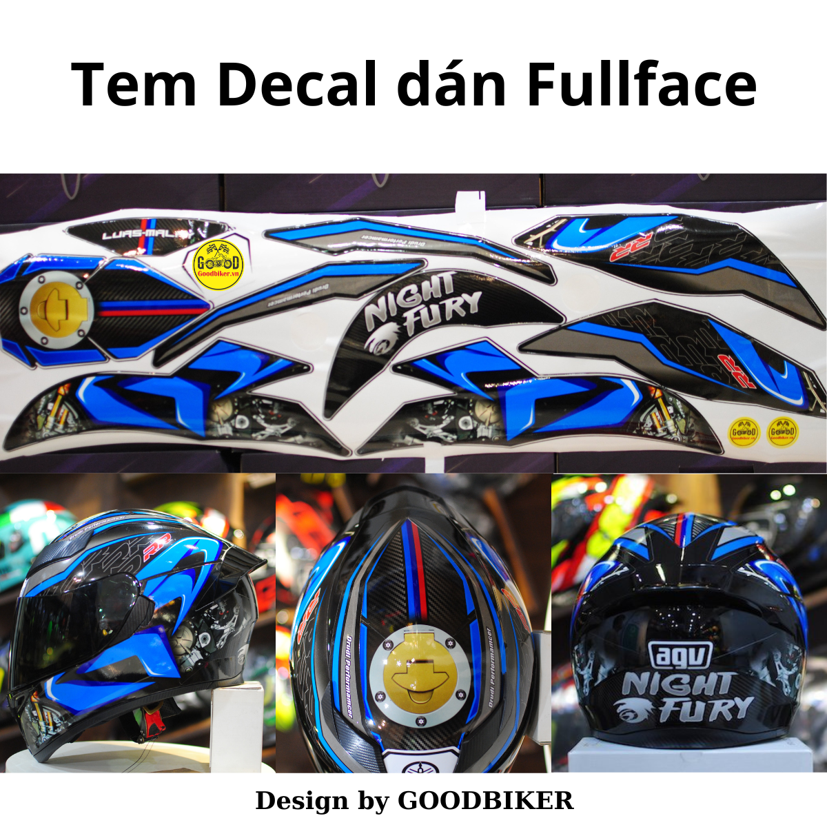 BMW full face decal sticker