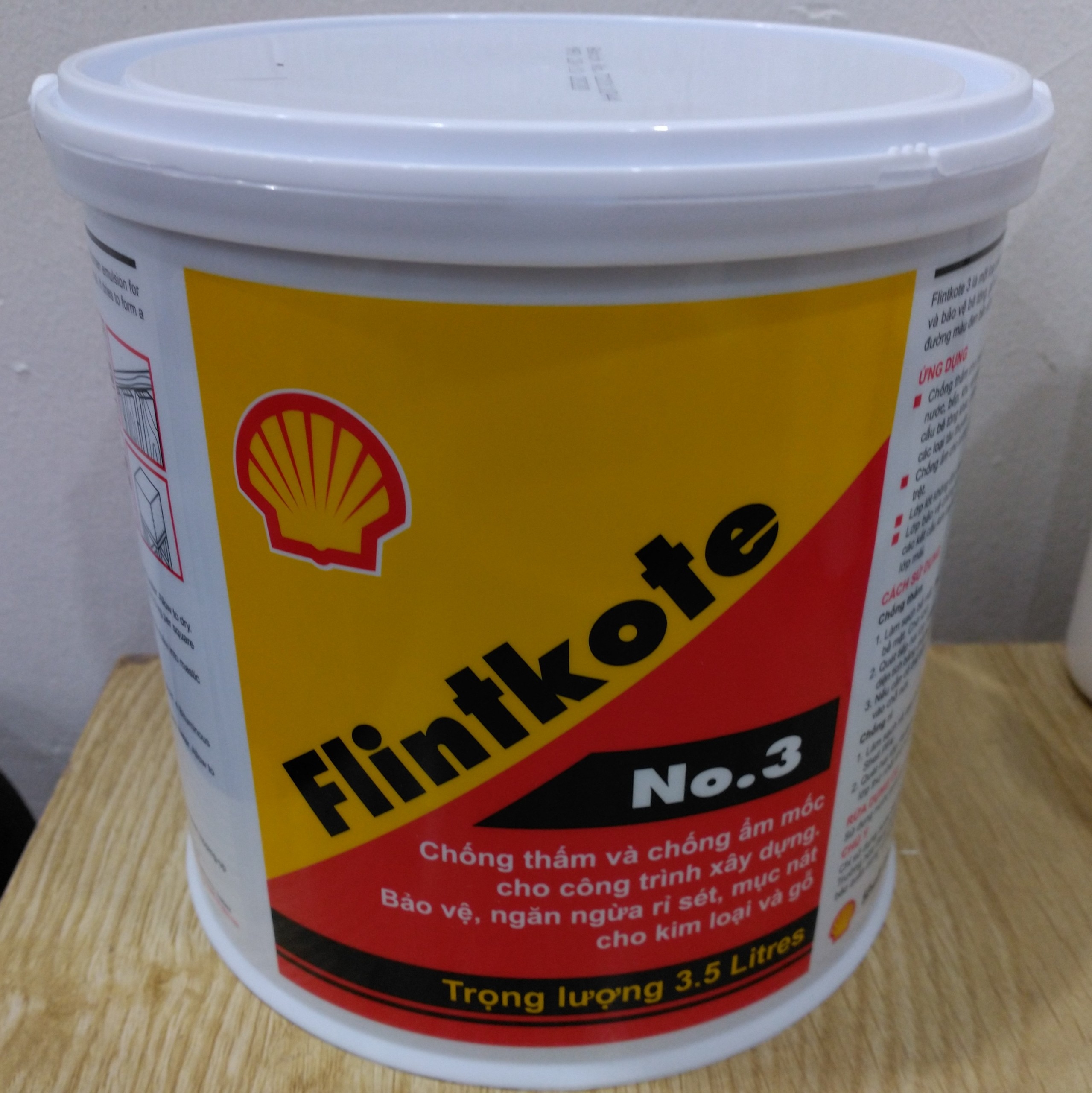 Shell Flinkote 3.5 lít - chống thấm bể cá cảnh, bể cá koi.
