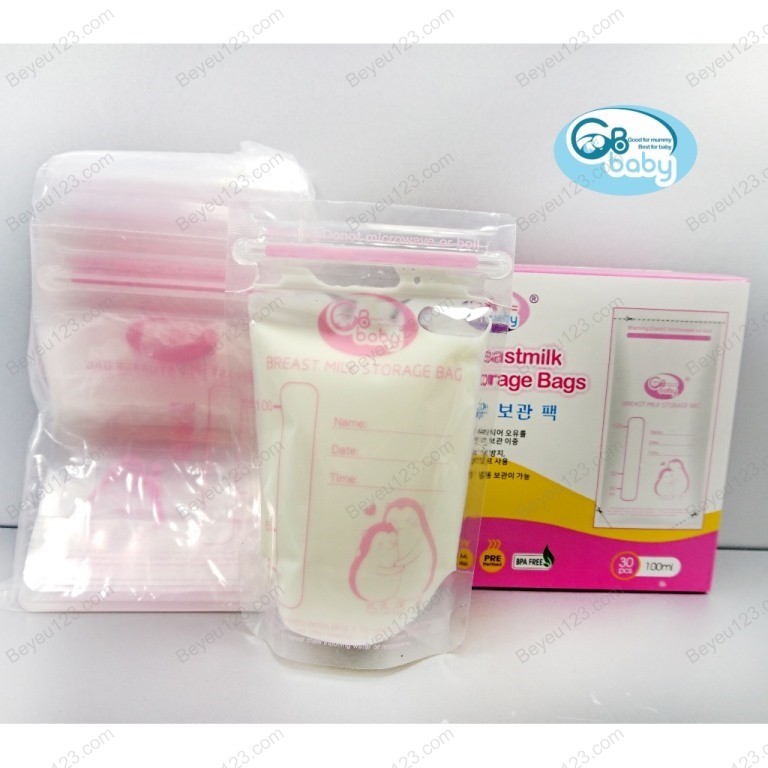 2 Hộp - 60 túi trữ sữa mẹ 100ml GB BABY G30 (Công nghệ Hàn Quốc) -Tốt & rẻ so với Unimom, Sunmum, Sami, Cmbear, Ichiko, Pur, Natur, Kichilachi Kichi, Spectra, Medela, Lansinoh GBB GB2025