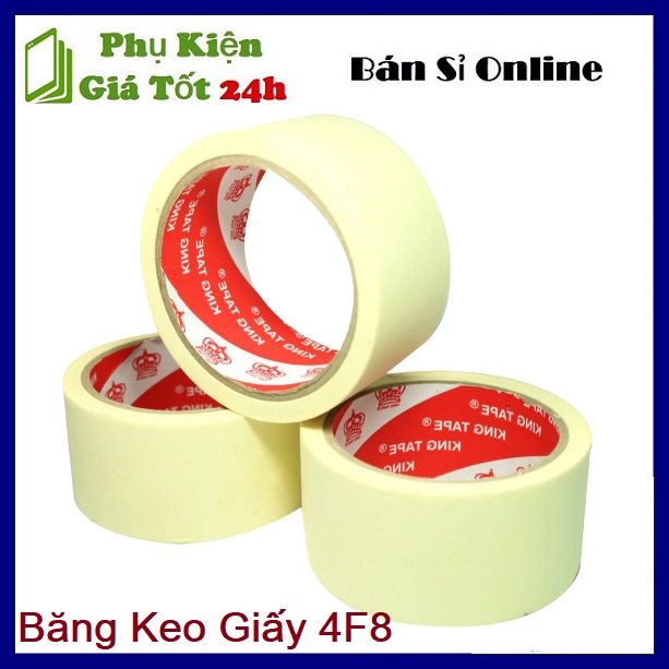 ⚡ Băng Keo Giấy Note 4F8 Loại Tốt - Băng Keo Giấy 4F8 Viết Ghi Chú, Nhãn Dán, Tiêu Đề  ⚡
