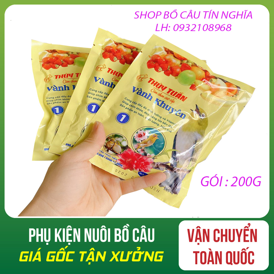 [HOÀN TIỀN 10%][GÓI 200g] COMBO 15 GÓI CÁM CHO CHIM KHUYÊN SỐ 1 -CÁM CHO CHIM KHUYÊN THÚY TUẤN - CÁM CHO CHIM KHUYÊN