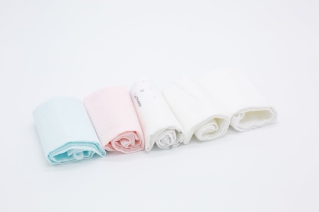 Sét 5 khăn sữa sợi tre lụa La Pomme (30x30)