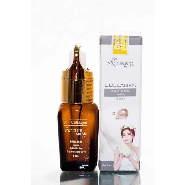 Serum Cao Cấp Ncollagen - Serum dưỡng trắng giảm mụn mờ thâm nám NGÂN NCOLLAGEN 10ml [HCM]