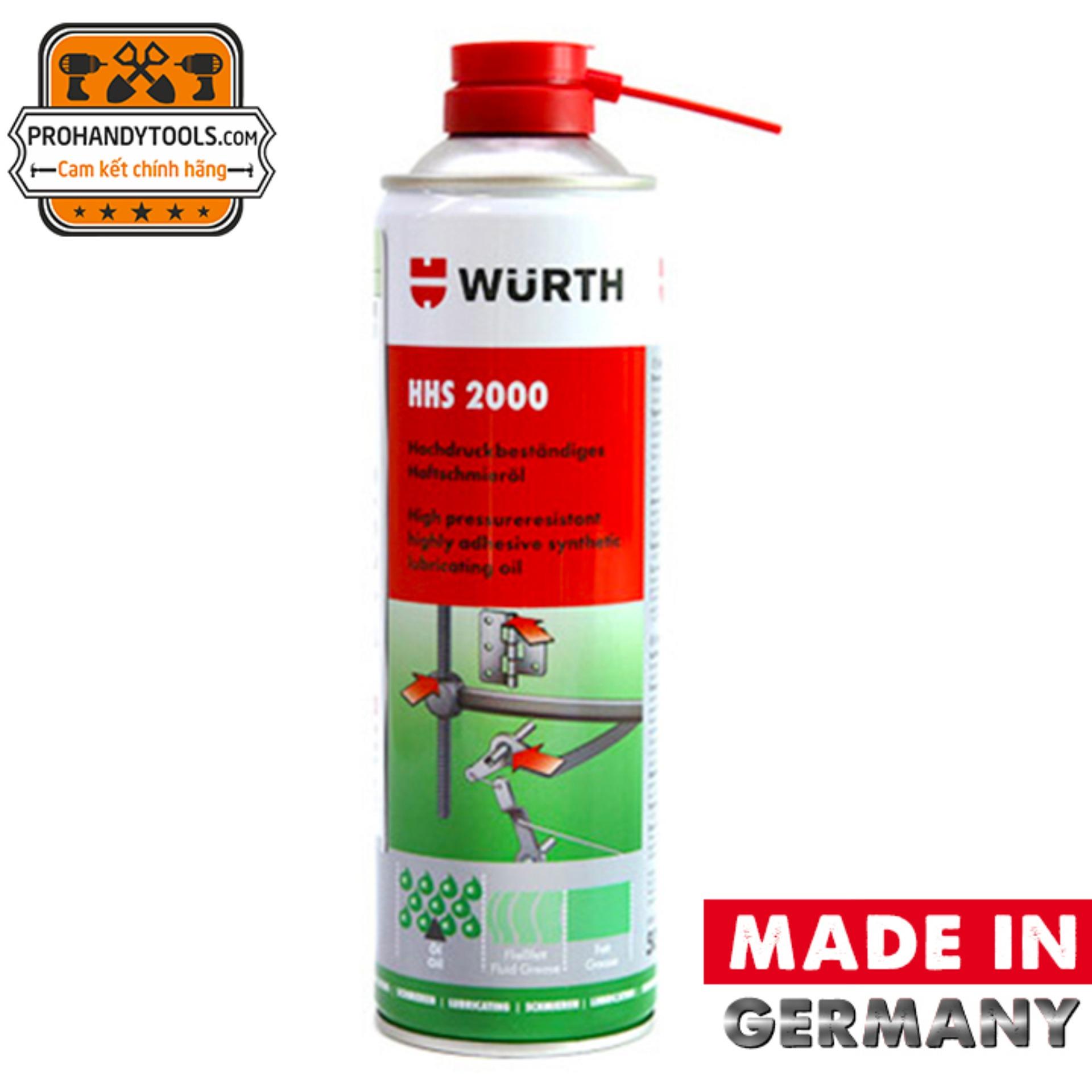 Chai Xịt Mỡ Bò Nước Wurth HHS2000 500ml