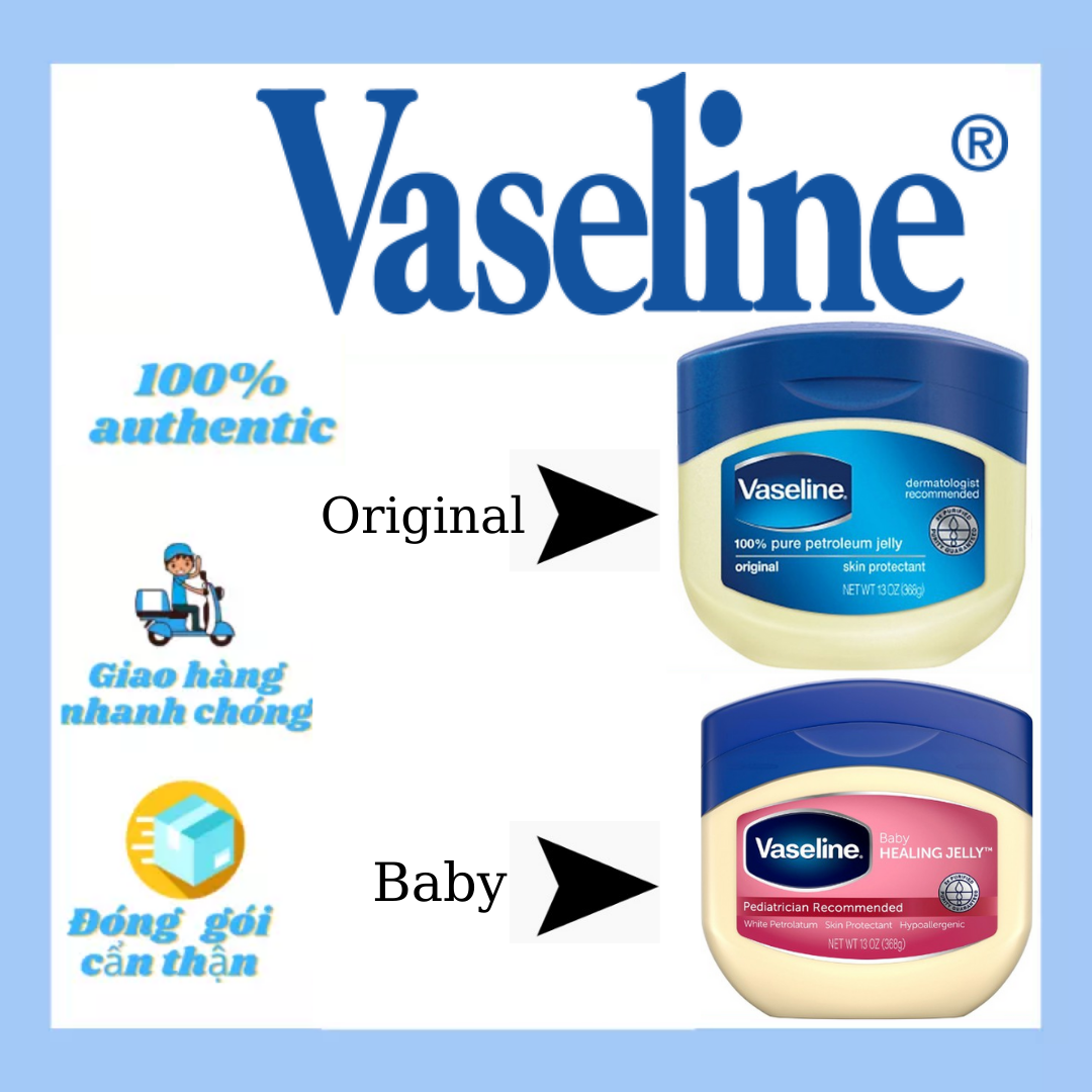 [HCM][Trẻ Em + Người Lớn] Sáp Dưỡng Ẩm VASELINE Healing Jelly (368g)