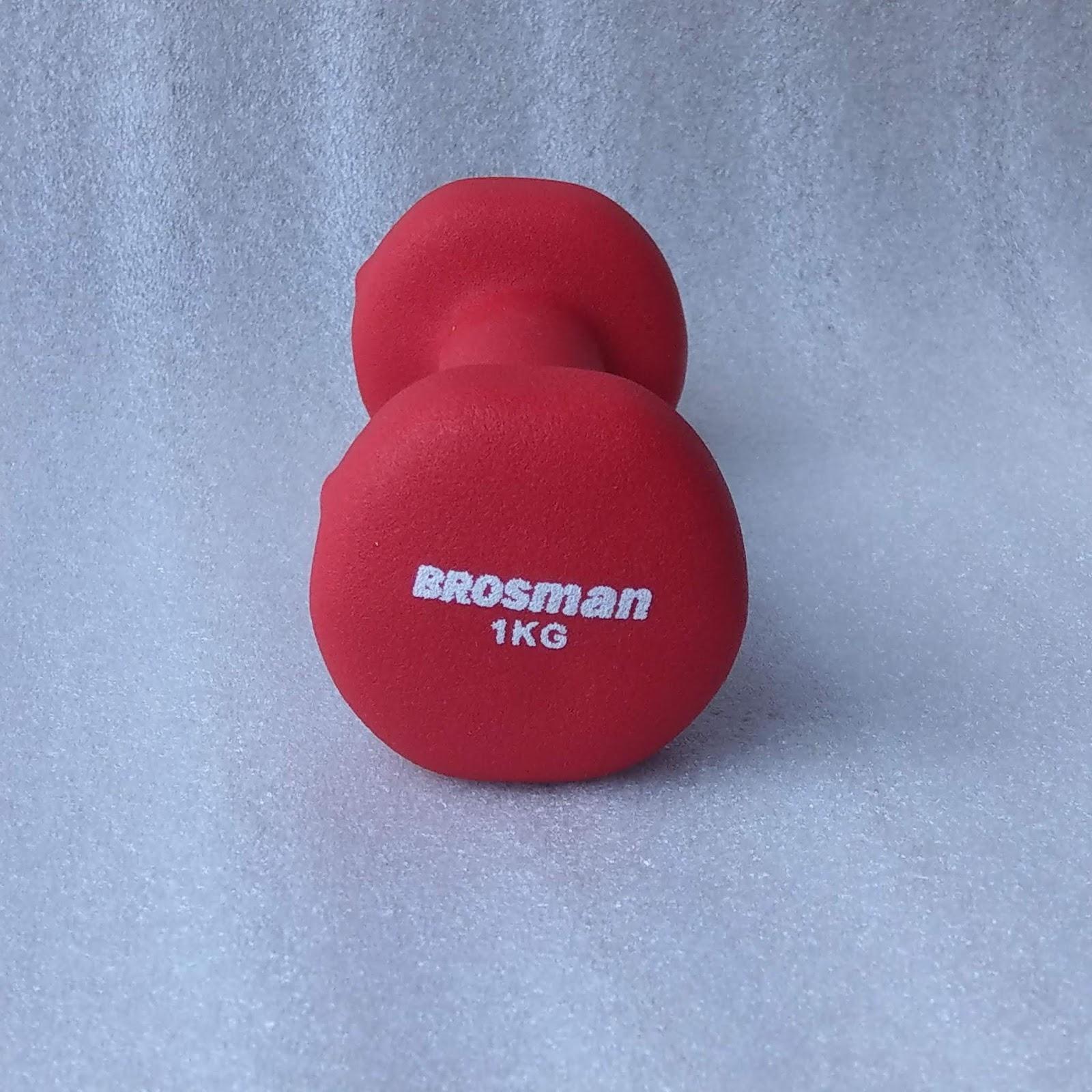 Bộ 2 tạ tay Brosman 1 Kg (Đỏ)