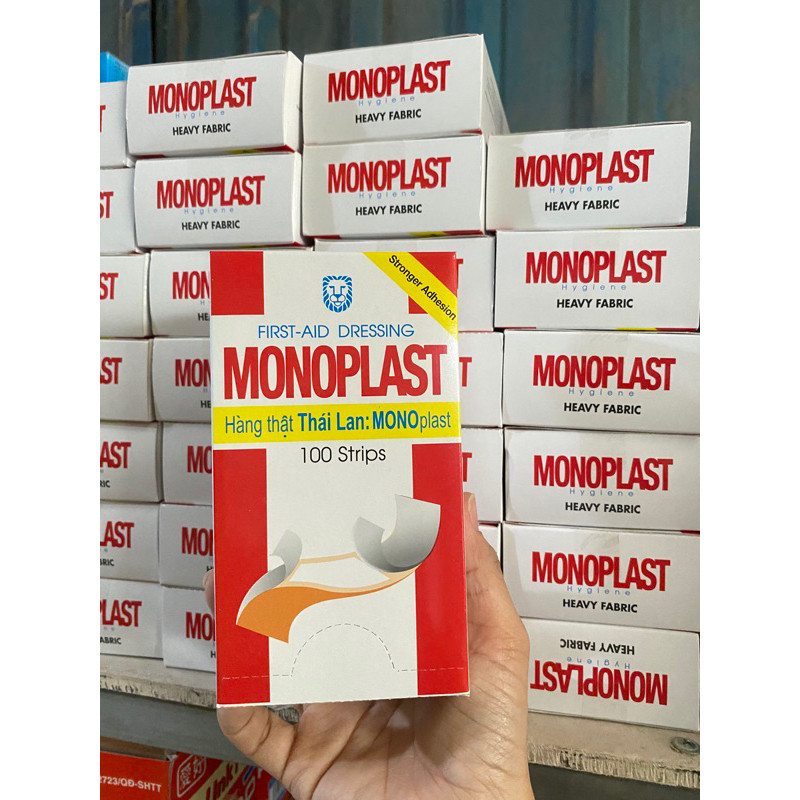 Băng keo cá nhân Monoplast - Thái Lan ( Hộp 100 miếng )