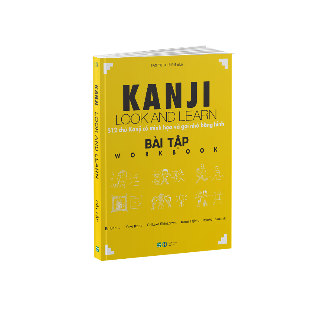 Sách - kanji look and learn - 512 chữ kanji có minh họa và gợi nhớ bằng hình - bài tập workbook