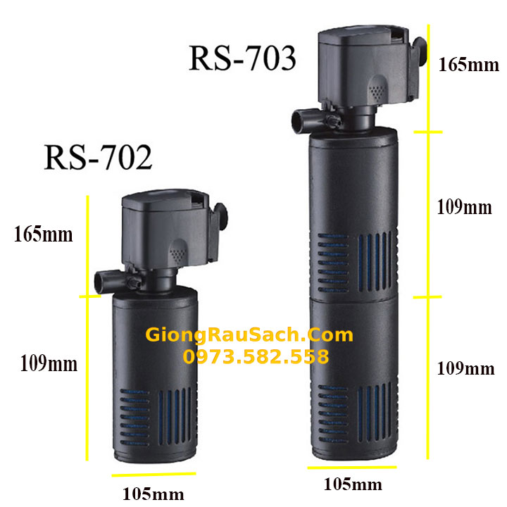Máy lọc nước vi sinh bể cá cảnh hồ cá RS 702