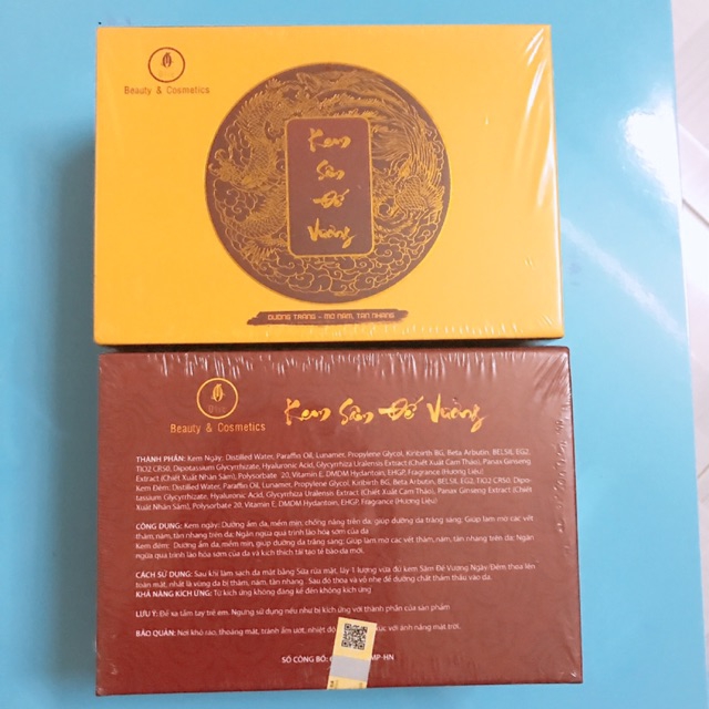 Kem sâm đế vương dưỡng da mờ nám