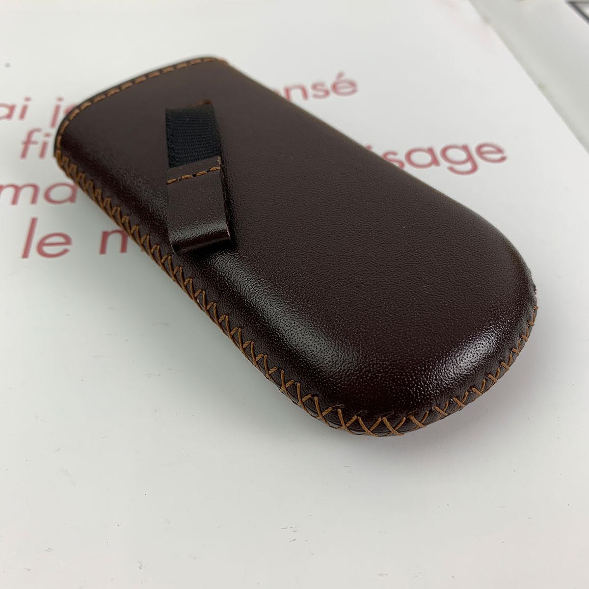 Bao da 6700 - da bò thật - handmade - màu nâu MC227